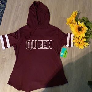 Burgundy girls top